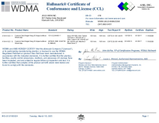 PR CERTIFICATE FL14888 R13 C CAC JELD-WEN419CCL - 2025-03-18T075211.941 14888.1