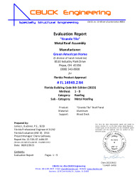 PR TECH DOCS FL14949 R4 AE 2 GT 032ALUM WOODDECK EVALREPORT