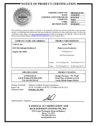 PR CERTIFICATE FL14955 R9 C CAC NI014161.01-R2