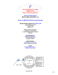 PR TECH DOCS FL15137 R4 AE 26 GA. R PBR STRUCTURAL WALL PANEL