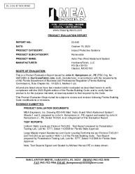 PR TECH DOCS FL15186 R7 AE PRODUCT EVALUATION REPORT 23-045-DS-1
