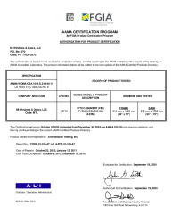 PR CERTIFICATE FL15350 R14 C CAC APC(13719)C2902.02-109-47;REF. A4772.01-109-47 9770 CSMT(100926)