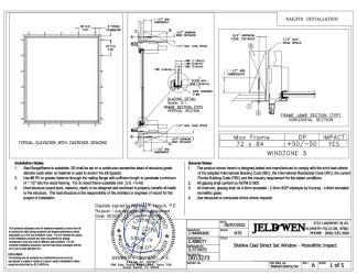 PR Instl Docs FL15442 R11 II FL41622 R3 II D013273 - Siteline Clad DS Mono WZ3 FBC (72x84) SS 2022-07-11