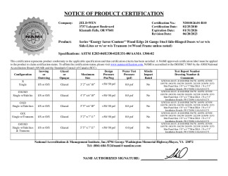 PR CERTIFICATE FL15474 R9 C CAC NI010126.01-R10