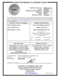 PR CERTIFICATE FL15540 R7 C CAC NI010616.02-R4
