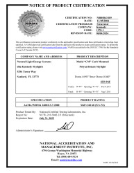 PR CERTIFICATE FL15592 R9 C CAC NI005843-R9
