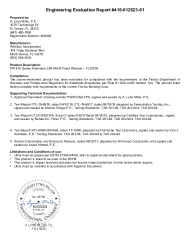 PR TECH DOCS FL15709 R14 AE PW410 LMI HVHZ - ENG EVAL - REV A