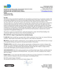 PR Instl Docs FL15725 R3 II NOA 17-1107.03, Fabral StandNSeam, Steel Exp 240523 