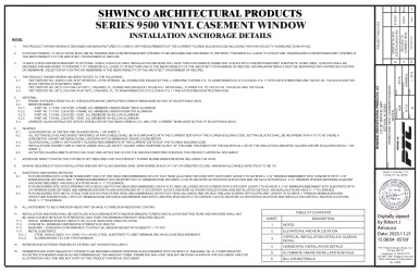 PR Instl Docs FL15757 R10 II SHW0002 RevB 9500 Casement ss