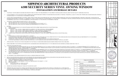 PR Instl Docs FL15758 R11 II SHW0006 RevA 6500 SecurityAwning ss