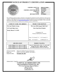 PR CERTIFICATE FL16101 R8 C CAC NI011337.08-R1