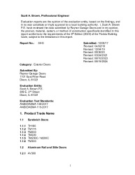 PR TECH DOCS FL16225 R13 AE PRODUCT EVALUATION 38-G S