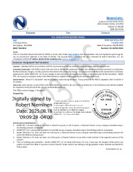 PR TECH DOCS FL16311 R24 AE 2025 08 18 FINAL PEER-GAF-005.A INSULATION FL16311-R24