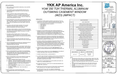 PR Instl Docs FL16312 R10 II YKK153 SS 2024-02-28