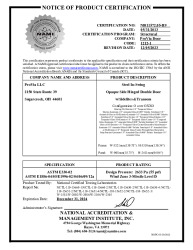 PR CERTIFICATE FL16401 R14 C CAC 16401.17 NI011572.05-R9