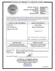 PR CERTIFICATE FL16401 R15 C CAC 16401.15 NI011565.02-R5