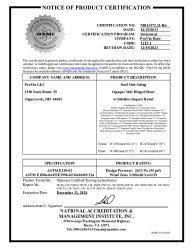 PR CERTIFICATE FL16401 R15 C CAC 16401.26 NI011572.31-R6