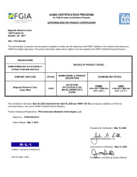PR CERTIFICATE FL16475 R8 C CAC 14072