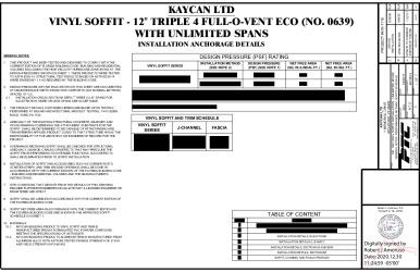 PR Instl Docs FL16503 R7 II KAY0012 Rev C 639Eco VinylSoffit-Unlimited Span ss