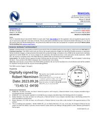 PR Instl Docs FL16543 R7 II 2023 09 26 FINAL PEER-CTR-009.A SYN UNDERLAY 2 FL16543-R7