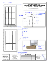 PR Instl Docs FL16614 R5 II Installation Method PVC Vinyl PI46 Picture Window Elevation Anchor layout