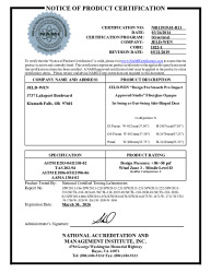 PR CERTIFICATE FL16674 R17 C CAC NI011919.01-R11