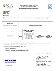 PR CERTIFICATE FL16812 R10 C CAC PELLA - 250-POWER SYMPH-CWS-COMF. SHIELD SH W-TRAN. (FIN  FINLESS)   MAY 2023 (EXT.5)