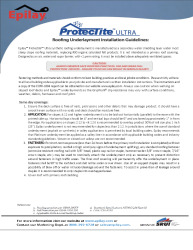 PR INSTL DOCS FL16850 R9 II EPILAY-PROTECTITE-ULTRA-INSTALLATION-INSTRUCTIONS