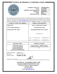PR CERTIFICATE FL16902 R15 C CAC NI013981.58-R1