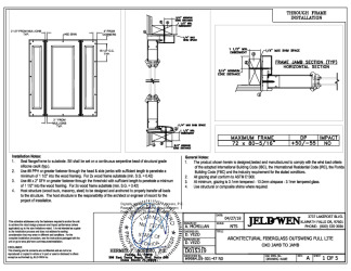 PR INSTL DOCS FL16902 R16 II ARCH FG OS GLZ OXO B2B NI FBC 72X80 SS 2018-07-23