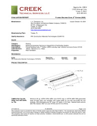 PR Instl Docs FL16918 R5 II LVT14001.5c 2023 FBC Eval Flat Top Off-Ridge Vent final