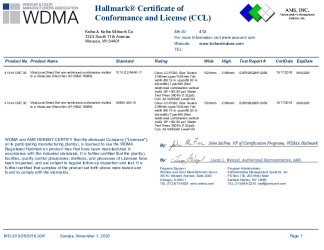 PR CERTIFICATE FL16945 R7 C CAC CCL 18089