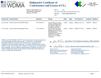 PR CERTIFICATE FL16945 R7 C CAC CCL 21028