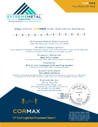 PR Instl Docs FL17022 R10 II 26ga CorMax Battens
