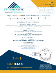 PR Instl Docs FL17022 R10 II 26ga CorMax Plywood HVHZ