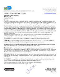 PR CERTIFICATE FL17050 R5 C CAC AM WEATHERSTAR NOA