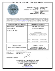 PR CERTIFICATE FL17160 R4 C CAC NI012007.03-R6
