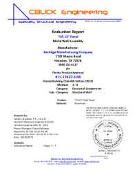 PR TECH DOCS FL17437 R4 AE 3 HS12 ALUMWALL EVALREPORT