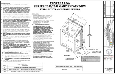PR Instl Docs FL17444 R9 II ACE0001 Rev0 Ventana GardenWindow NI ss