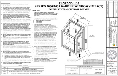 PR Instl Docs FL17444 R9 II ACE0003 Rev0 Ventana GardenWindow Impact ss