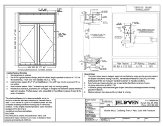 PR Instl Docs FL17484 R10 II .10 Siteline Wood Outswing French Patio Door with Transom 87 x 122