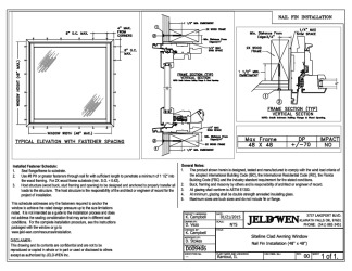 PR INSTL DOCS FL17494 R10 II SITELINE CLAD AWNING INSTALL 48X48