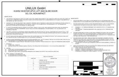 PR Instl Docs FL17565 R10 II NL-0119 Rev0 XO LIFT-SLIDE Unilux ss