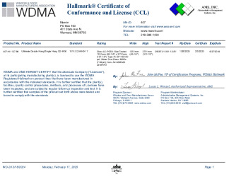 PR CERTIFICATE FL17635 R9 C CAC UDHG2 4450 1127.86