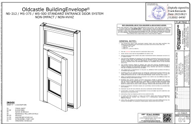 PR Instl Docs FL17692 R6 II DS-23-59825 NS-212 MS-375 WS-500 - FL17692.1 - DWG