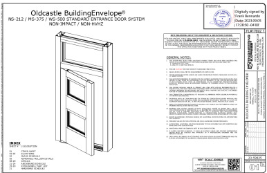 PR INSTL DOCS FL17692 R6 II S-23-59825 NS-212 MS-375 WS-500 - FL17692.1 - DWG
