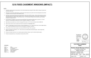 PR INSTL DOCS FL17694 R7 II 27845.05-1002 - 1210 CASEMENT PICT ALTERNATE INSTALL INSTR