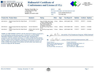PR CERTIFICATE FL17694 R8 C CAC 449-H-005.24,26,27 IMPACT DIRECT SET 1309 9 16 26