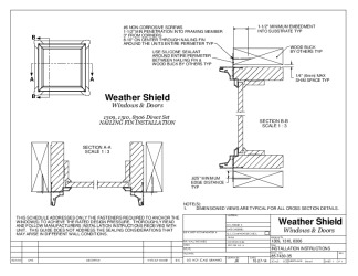PR INSTL DOCS FL17694 R8 II WS NAIL FIN INSTALL