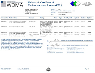 PR CERTIFICATE FL17694 R9 C CAC 449-H-005.17, .20,.21,.51 IMPACT DIRECT SET 1310